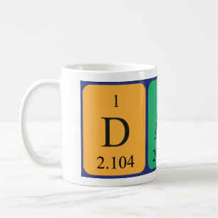 Dali periodic table name mug