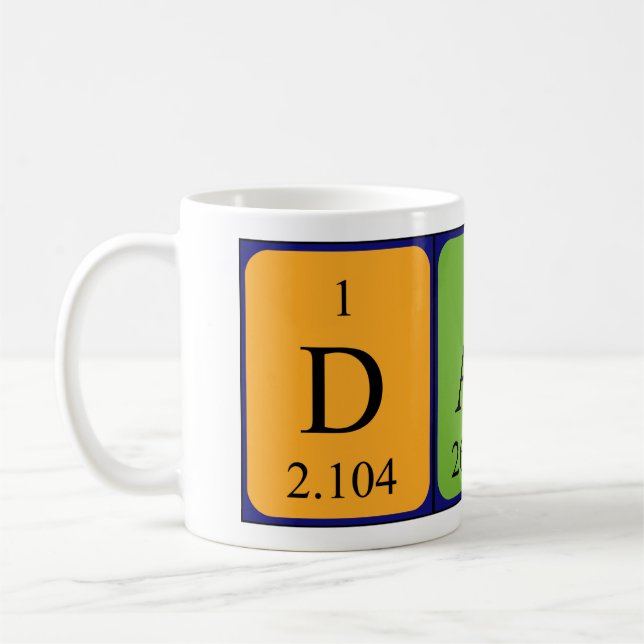 Dali periodic table name mug (Left)
