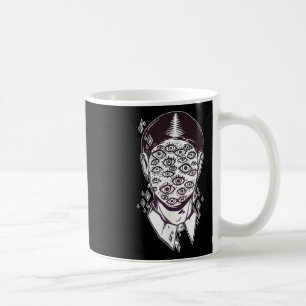 Dali Surreal - Noir Retro Eyes On Face Tattoo Art Coffee Mug