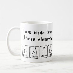 Dalila periodic table name mug