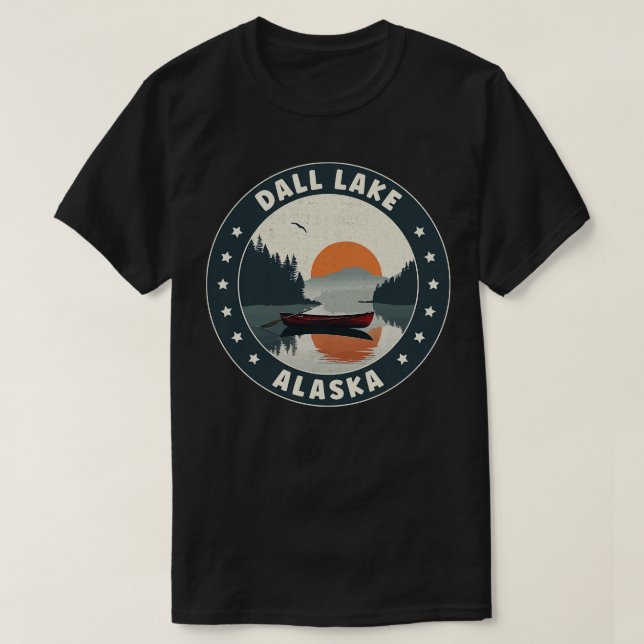 Dall Lake Alaska Sunset TShirt (Design Front)