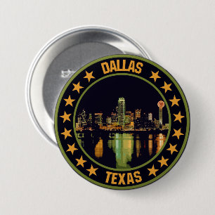 Dallas 7.5 cm round badge