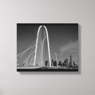 Dallas and Margaret Hunt Hill Bridge Canvas Print