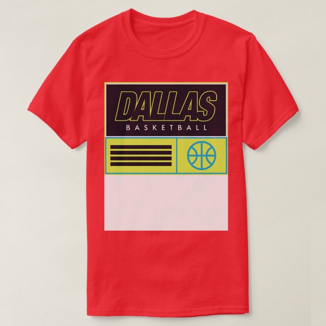 Dallas basketball TShirt 1 (Design Front)