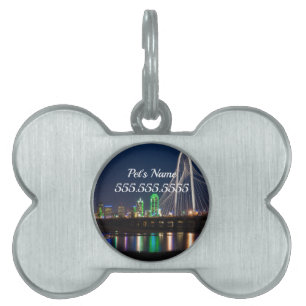 Dallas Bridge View Pet ID Tag