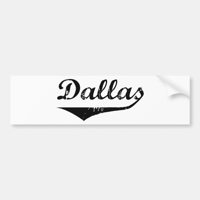Dallas Bumper Sticker (Front)