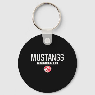 Dallas Center-grimes Mustangs Logo Field Hockey Hs Key Ring