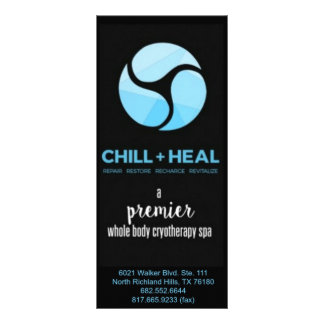 Dallas Chill + Heal Rackcard Rack Card