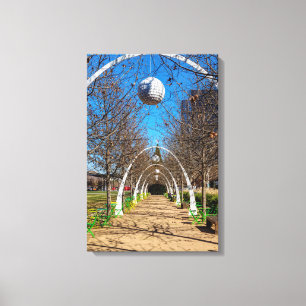 Dallas Christmas Arches Canvas Print