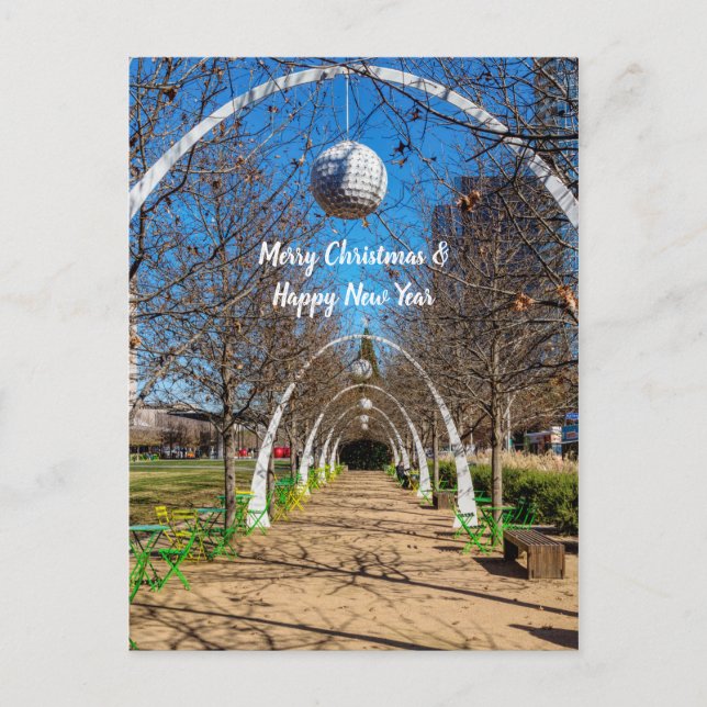Dallas Christmas Arches Postcard (Front)