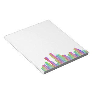 Dallas city skyline notepad