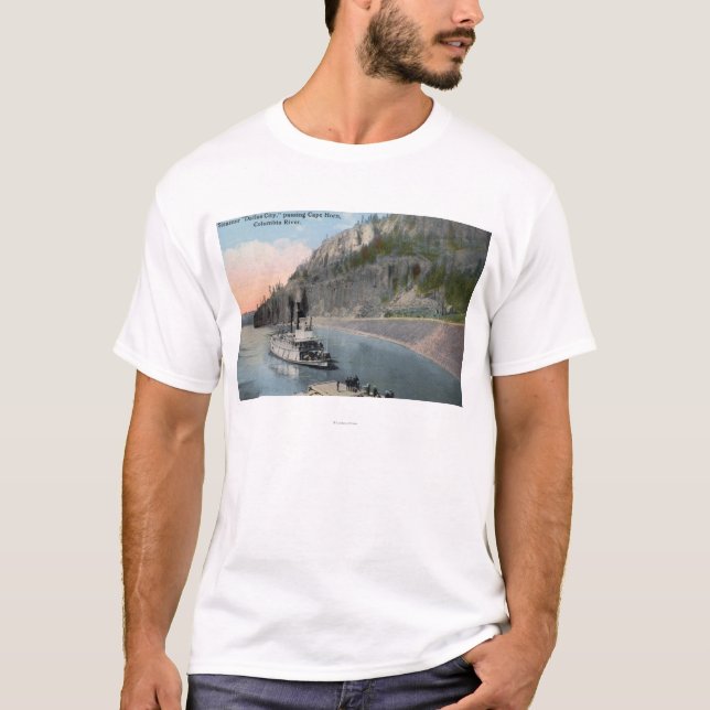 Dallas City Steamer on Columbia River T-Shirt (Front)