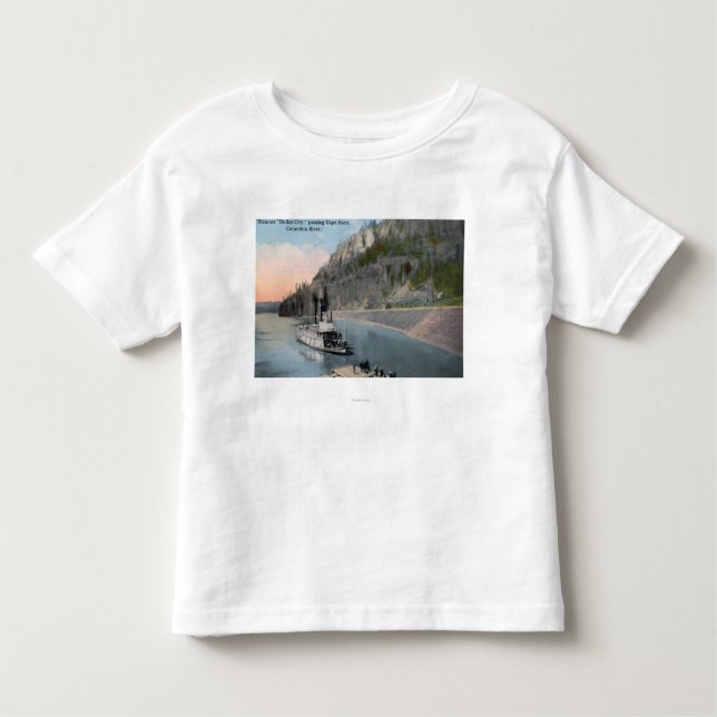 Dallas City Steamer on Columbia River Toddler T-Shirt (Front)
