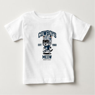 Dallas Cowboys Cute Kitten Football Player Baby T-Shirt