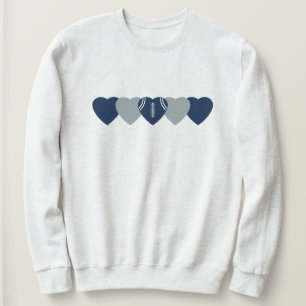 Dallas Cowboys Heart Football Dark Sweatshirt