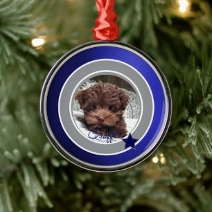 Dallas Dog Fan  Customisable Metal Tree Decoration