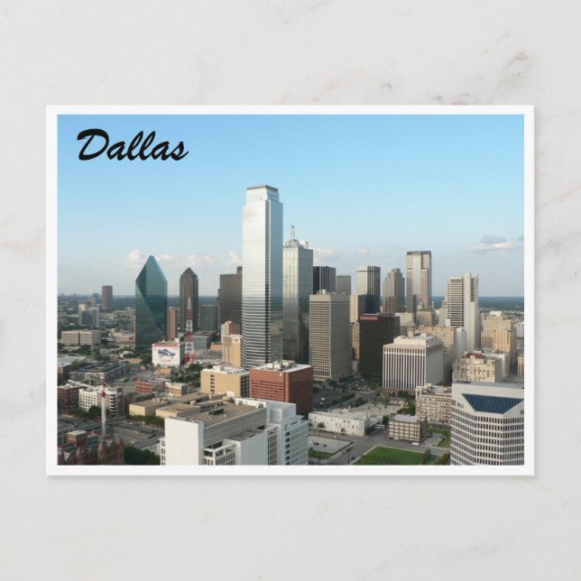 dallas down town postcard (Front)