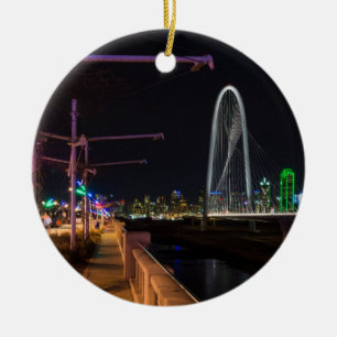 Dallas Evening Walk Ceramic Tree Decoration