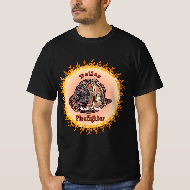 Dallas Firefighter  T-Shirt (Front)