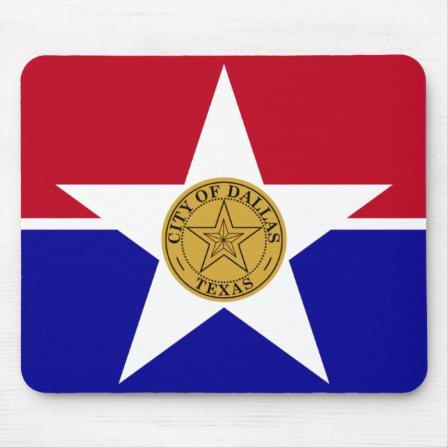 Dallas Flag Mouse Pad (Front)
