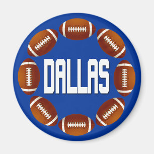 DALLAS FOOTBALL CIRCLE MAGNET