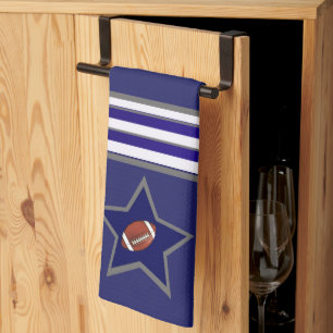 Dallas Football Fan Customizable Design Tea Towel