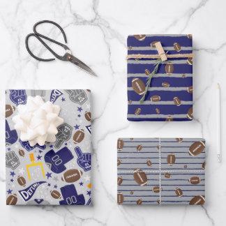 Dallas Football Fan Wrapping Paper Sheet