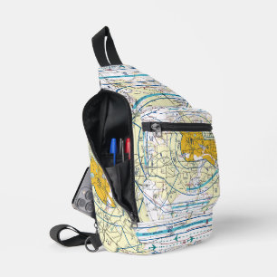 Dallas - Ft. Worth Flyway Chart Sling Bag