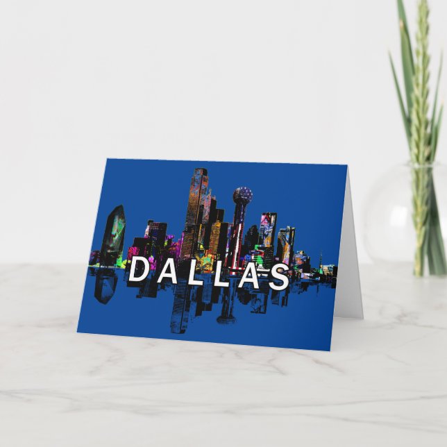 Dallas in graffiti card (Front)