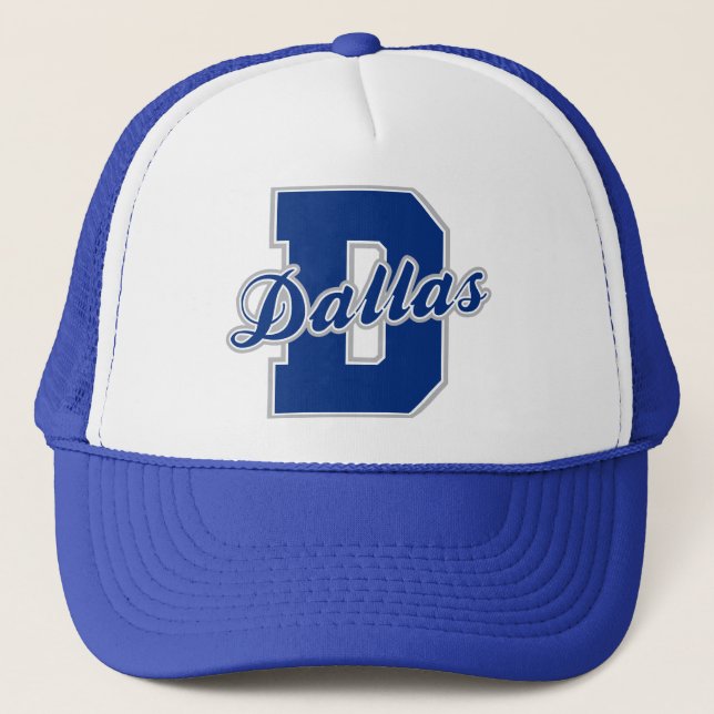 Dallas Letter Trucker Hat (Front)