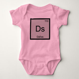 Dallas Name Chemistry Element Periodic Table Baby Bodysuit