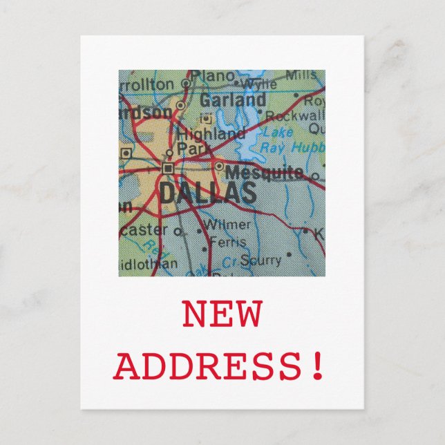 Dallas New Address announcement (Front)