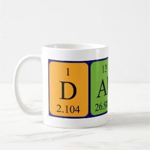 Dallas periodic table name mug