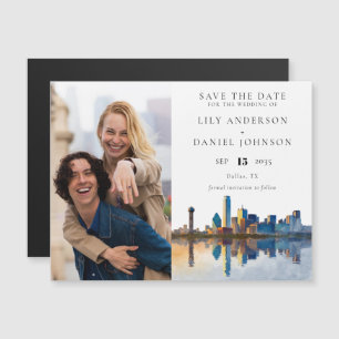 Dallas Photo Wedding Save The Date Magnetic Invitation