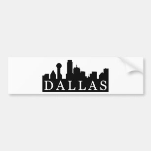 Dallas Skyline Bumper Sticker