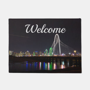 Dallas Skyline Hunt Welcome Doormat