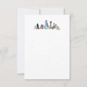 Dallas Skyline - Note Card