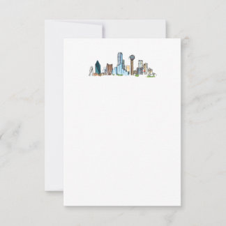 Dallas Skyline - Note Card