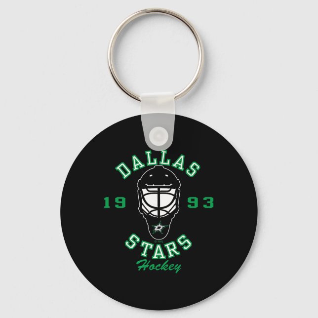 Dallas Stars Hockey Mask Black Officially Licensed Key Ring (Front)