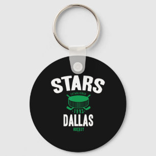 Dallas Stars Hockey Puck Black Officially Licensed Key Ring