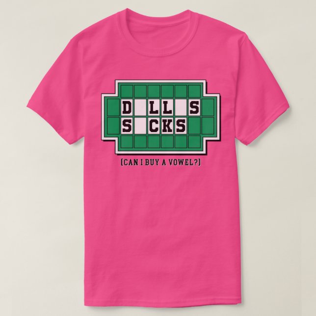 Dallas Sucks T-Shirt (Design Front)