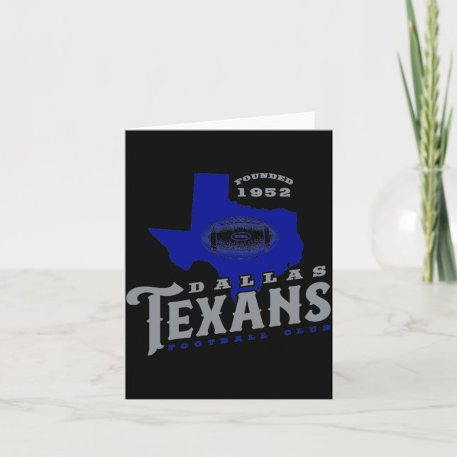 Dallas Texans  Card (Front)