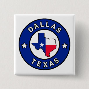 Dallas Texas 15 Cm Square Badge