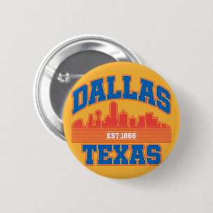 Dallas,Texas 6 Cm Round Badge