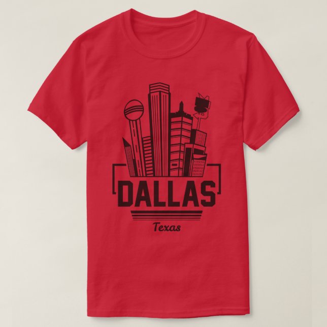 dallas texas city building TShirt (Design Front)