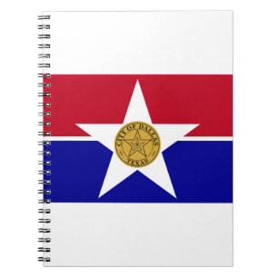 Dallas Texas Flag Notebook