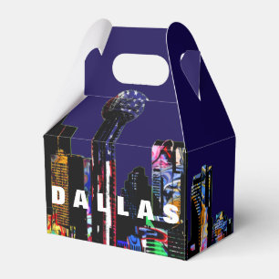 Dallas, Texas in graffiti Favour Box