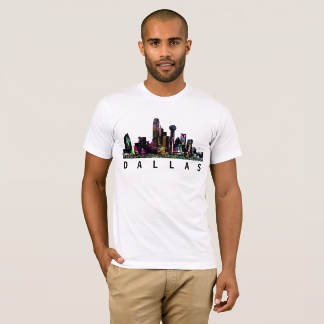 Dallas, Texas in graffiti T-Shirt (Front Full)