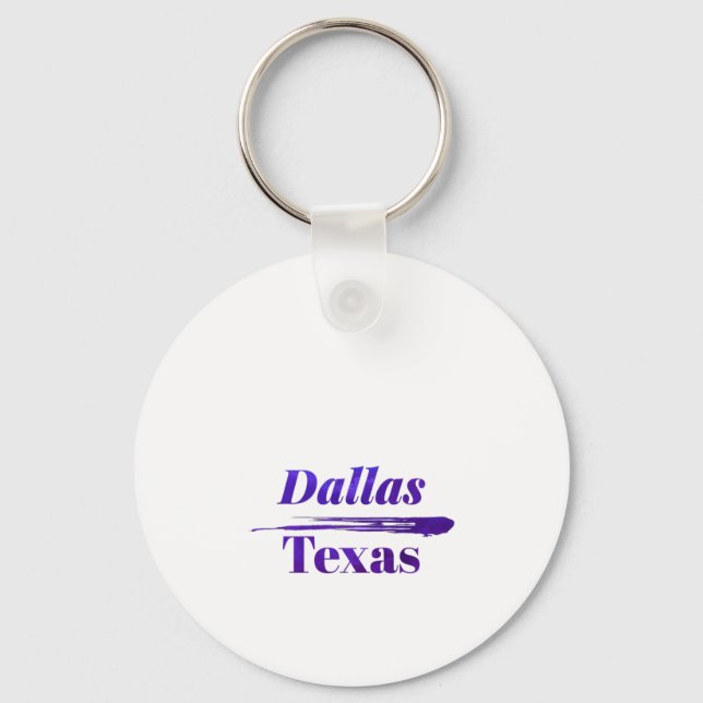 Dallas Texas  Key Ring (Front)