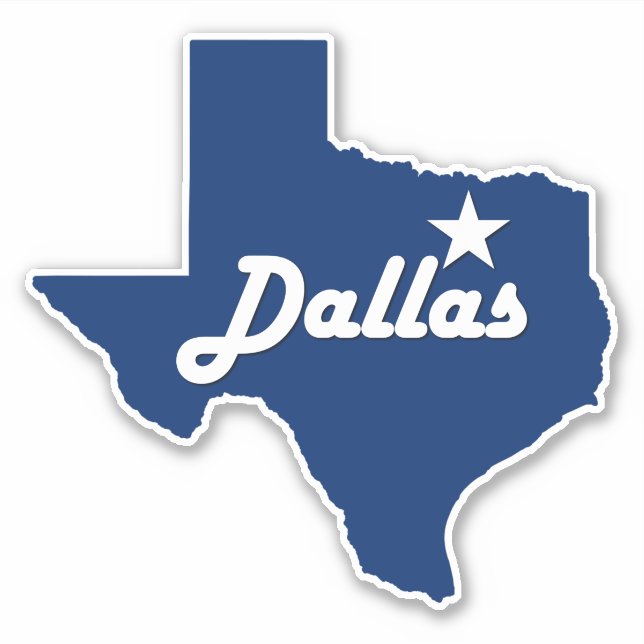 Dallas, Texas Lone Star State City Map (Front)